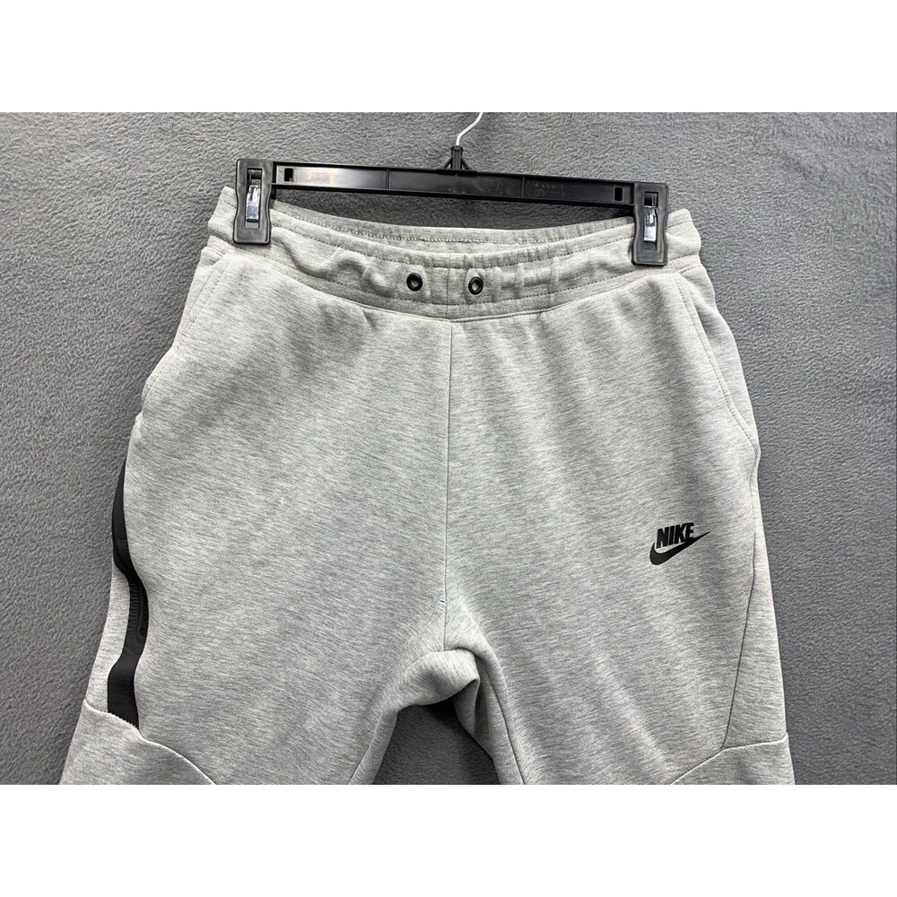Nike Men's Tech Fleece Jogger Sweatpants 805162-063 Heather Gray Black Small - Picture 8 of 15